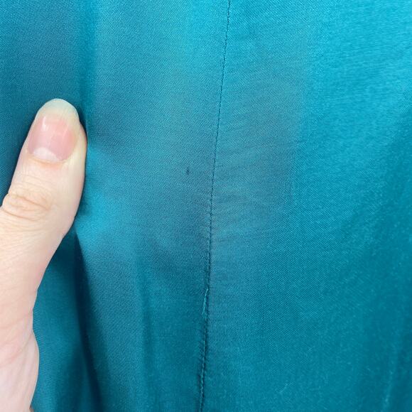 Anthropologie Juniper Jumpsuit Wide Leg Relaxed Fit Open Back Teal Womens Small - Picture 8 of 10